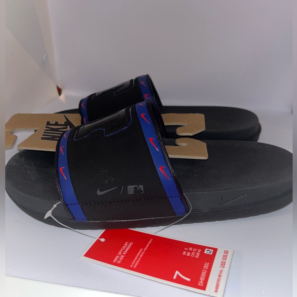 Nike Texas Rangers slides/sandles size 7 men’s